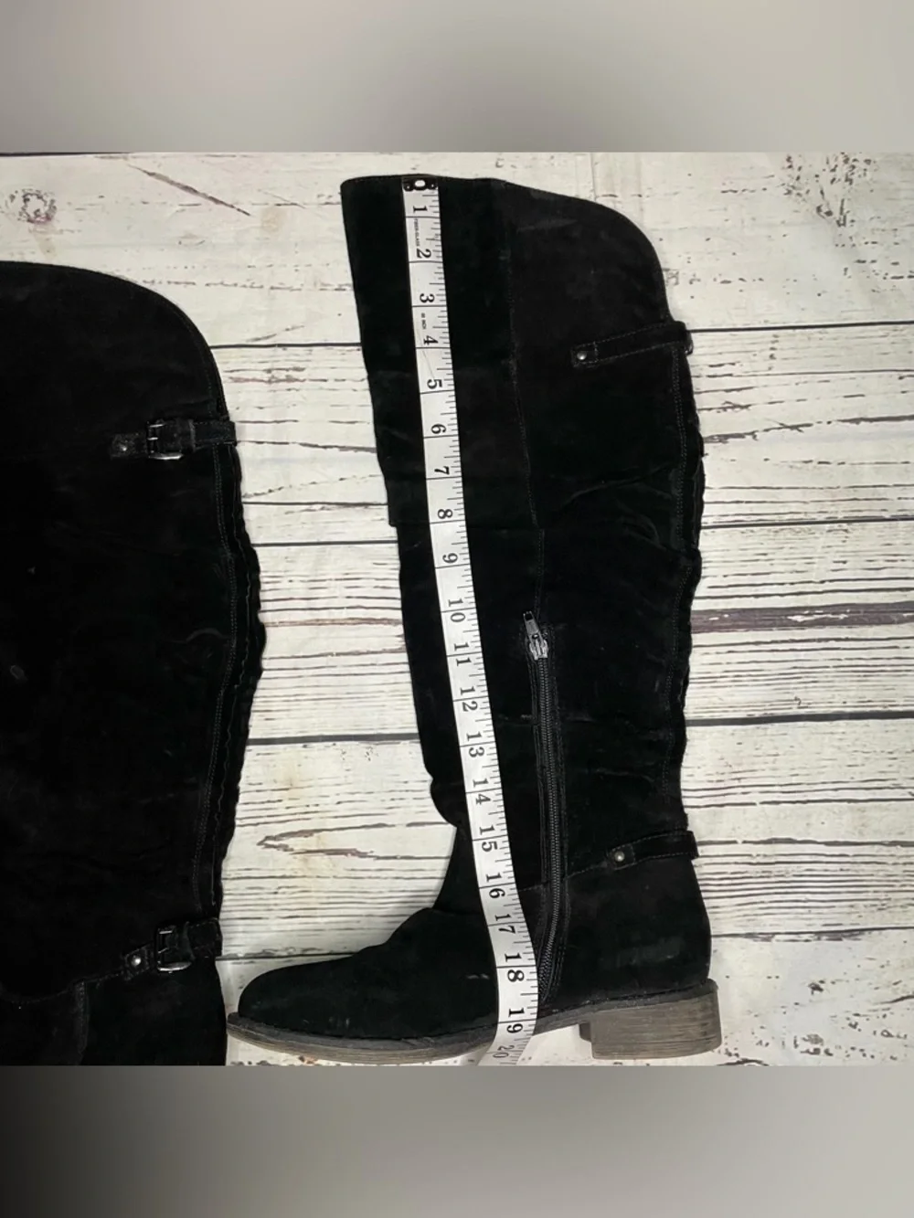 Boutique 9 Black Over-the-Knee Suede Riding Boots